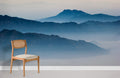 Blue Misty Mountain Wallpaper Mural