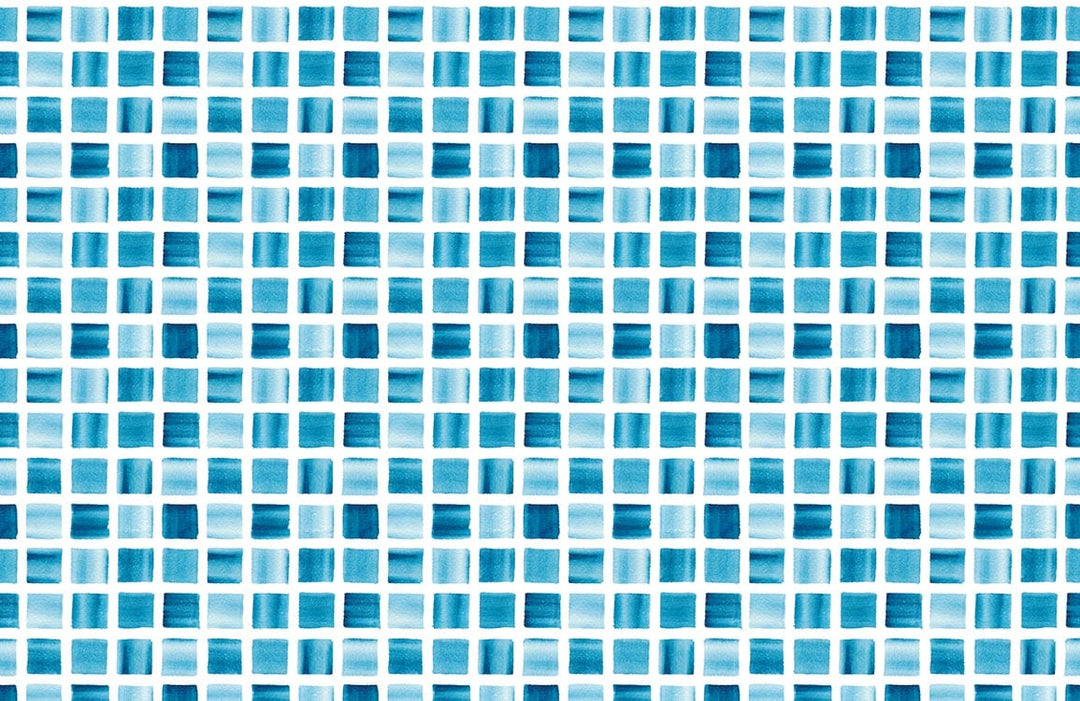 Modern Blue Geometric Grid Pattern Wallpaper for Stylish Interiors