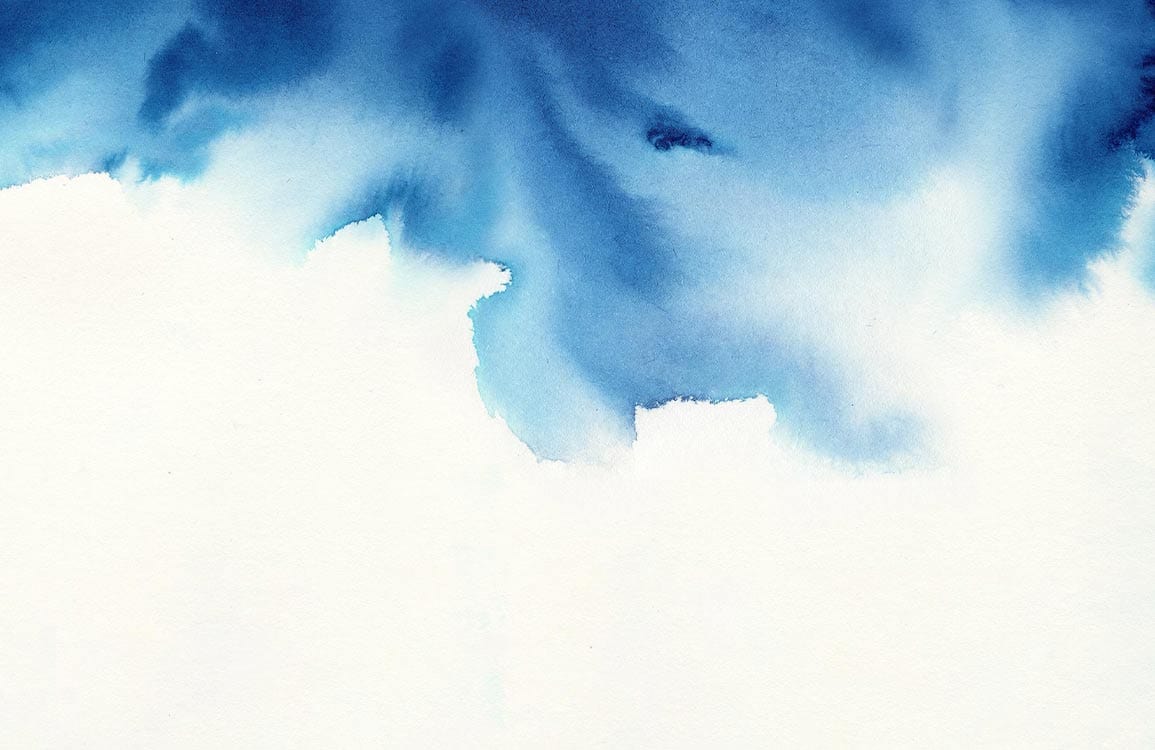 Elegant Blue Watercolour Sky Mural Wallpaper for Modern Interiors