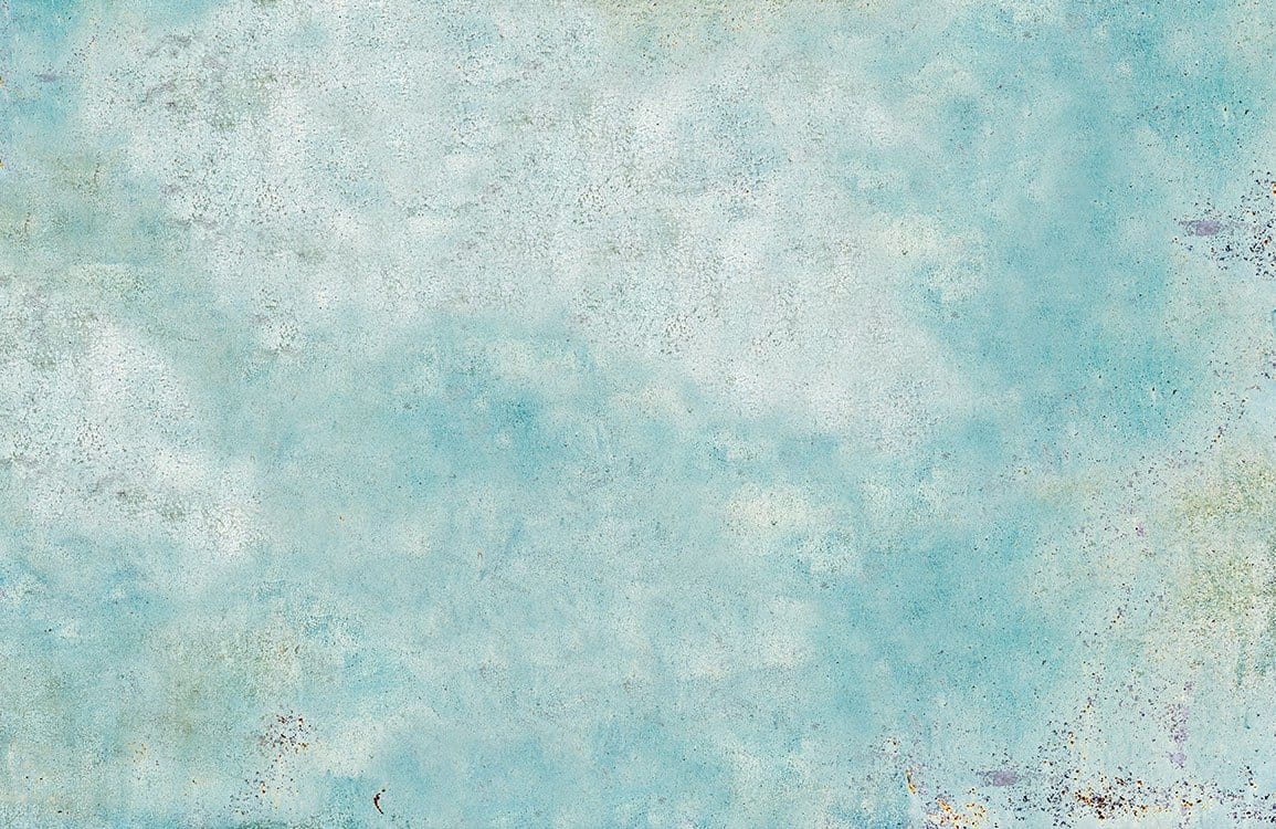 Vintage Blue Textured Mural Wallpaper: Distressed Aqua Chic Interior Design Decor
