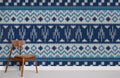 Blue Sweater Texture Wallpaper Mural