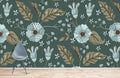 Blue Trumpet Wallpaper Mural