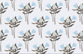Blue Tulip Wallpaper Mural