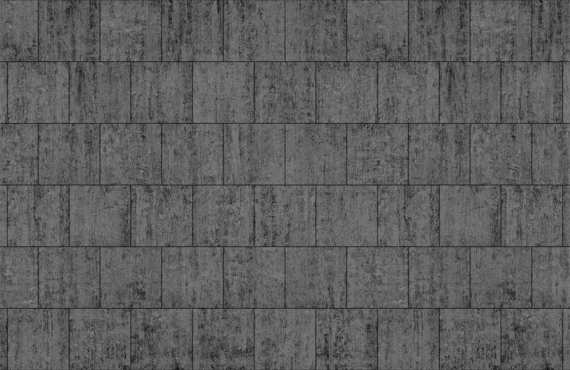 Industrial Charcoal Grey Brick Effect Textured Mural Wallpaper Modern Style