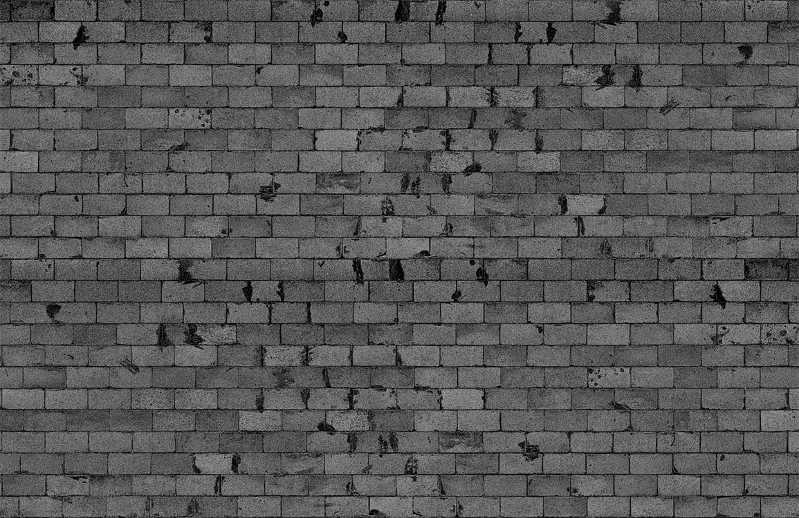 Urban Grey Brick Wall Effect Mural Wallpaper for Stylish Interiors