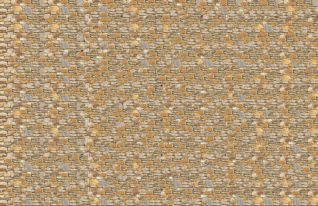 Rustic Stone Wall Effect Wallpaper: Natural Earth Tones, Textured Style