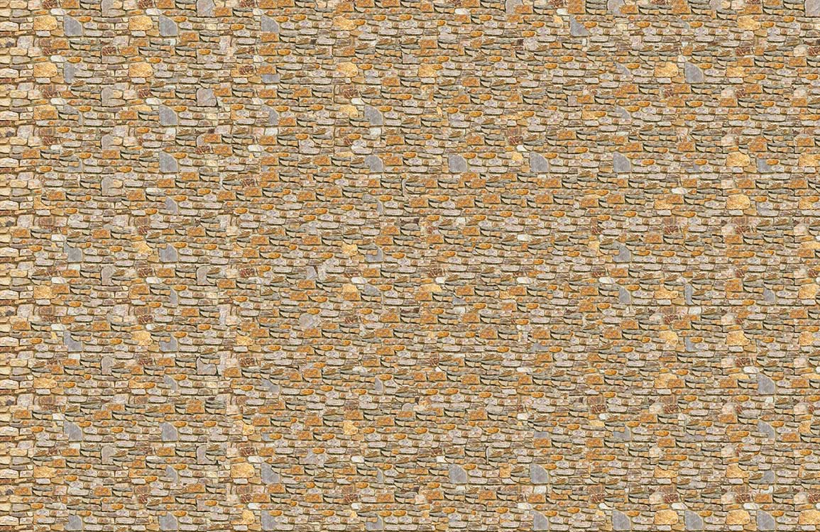 Rustic Stone Wall Effect Wallpaper: Natural Earth Tones, Textured Style