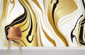 Golden Lines Wallpaper Mural