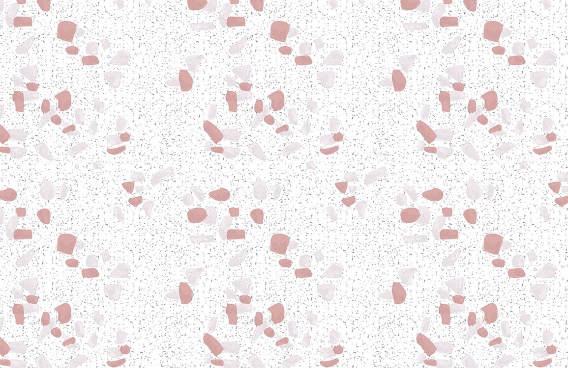 Elegant Terrazzo Pattern Wallpaper in Soft Pink and White Style