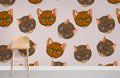 Brown Cats Wallpaper Mural