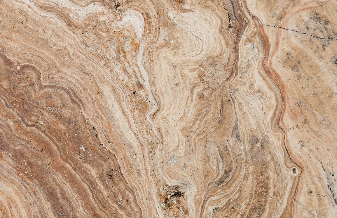 Rustic Beige Marble Effect Wallpaper with Elegant Swirling Patterns