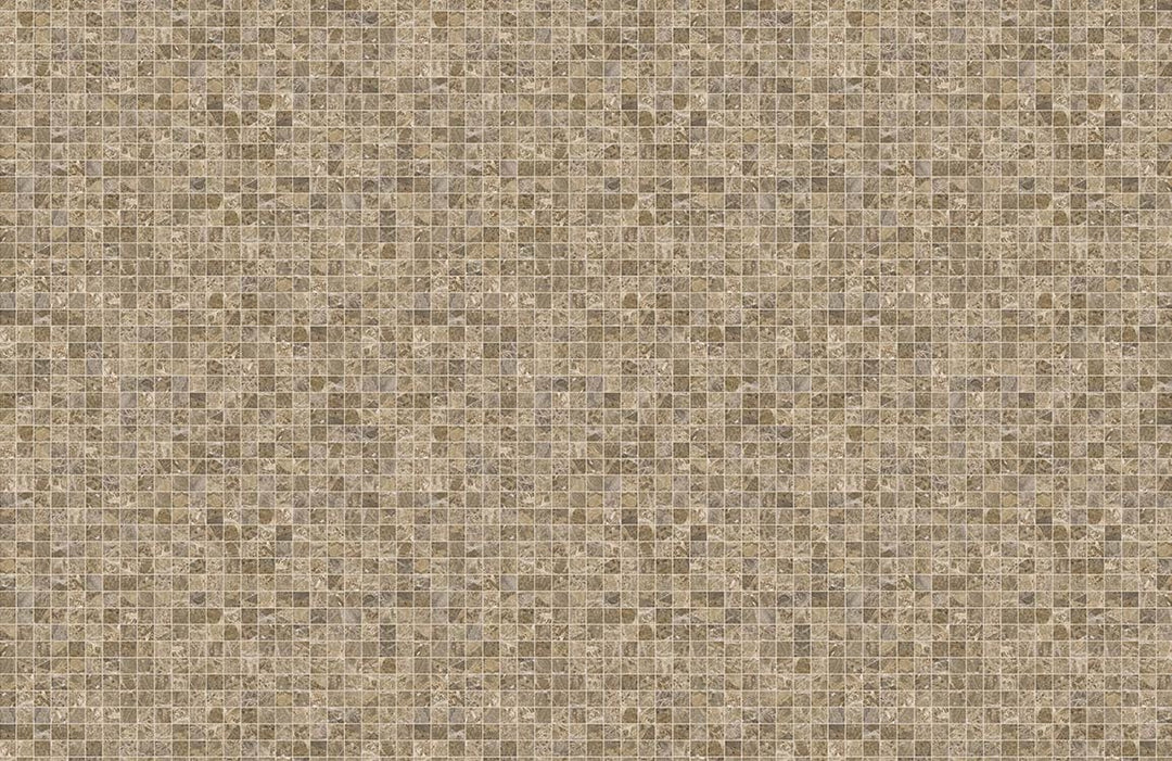Elegant Rustic Mosaic Beige Textured Pattern Wallpaper for Timeless Home Décor