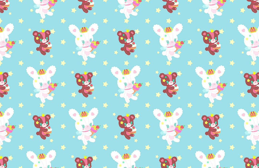 Charming Pastel Teddy Bear Pattern Wallpaper for Kids' Rooms Delight