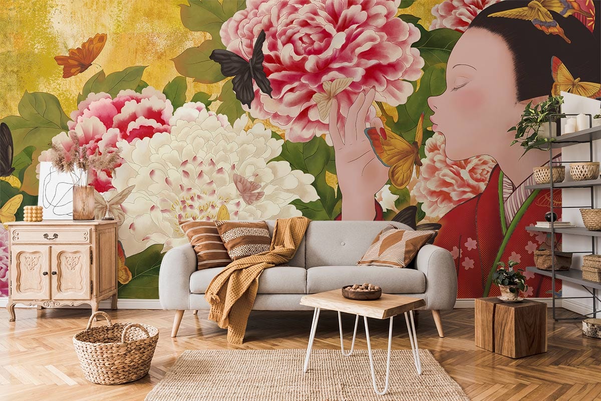 Amalfa Grande Floral Wallpaper Mural by Amalfa Wallpaper  Wallpaper UK