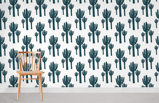 Cactus Pattern Wallpaper Mural