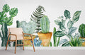 Cactus Plants Wallpaper Mural