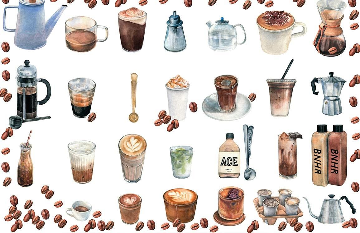 Coffee Wallpaper Mural