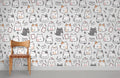 Love Letters Cat Wallpaper Mural