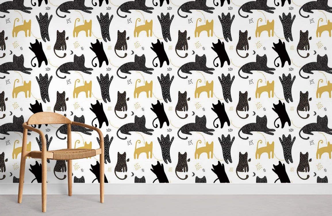 Cartoon Cat Wallpaper Mural