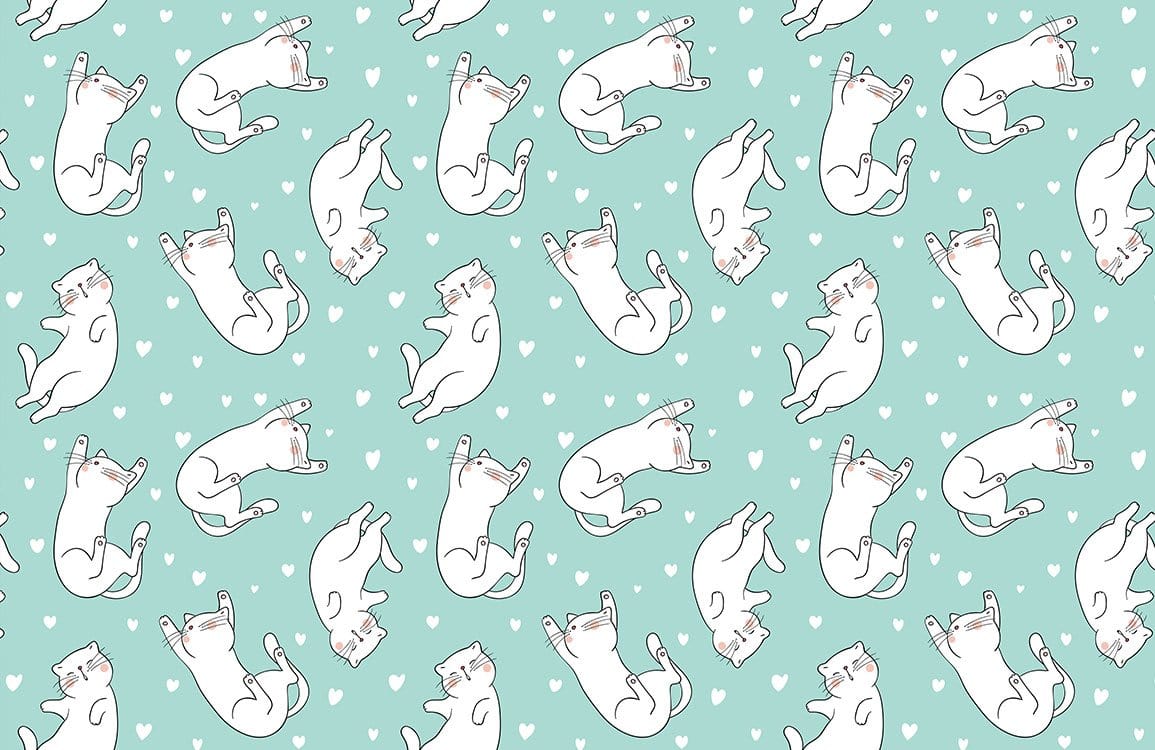 Sleeping Cats Wallpaper Mural