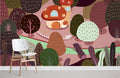 Cartoon Trees II Wallpaper Mural