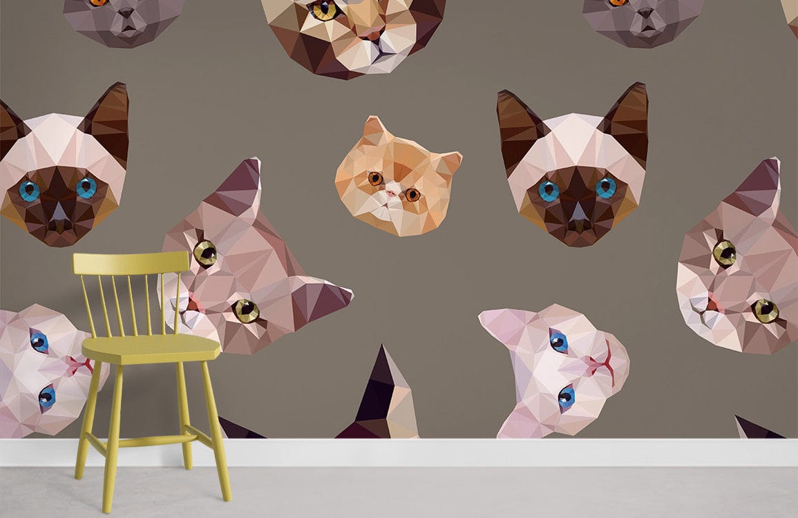 Cat Print Wallpaper for Home