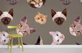 Cat Art Wallpaper Mural