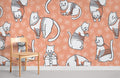 Sweater Cats Wallpaper Mural