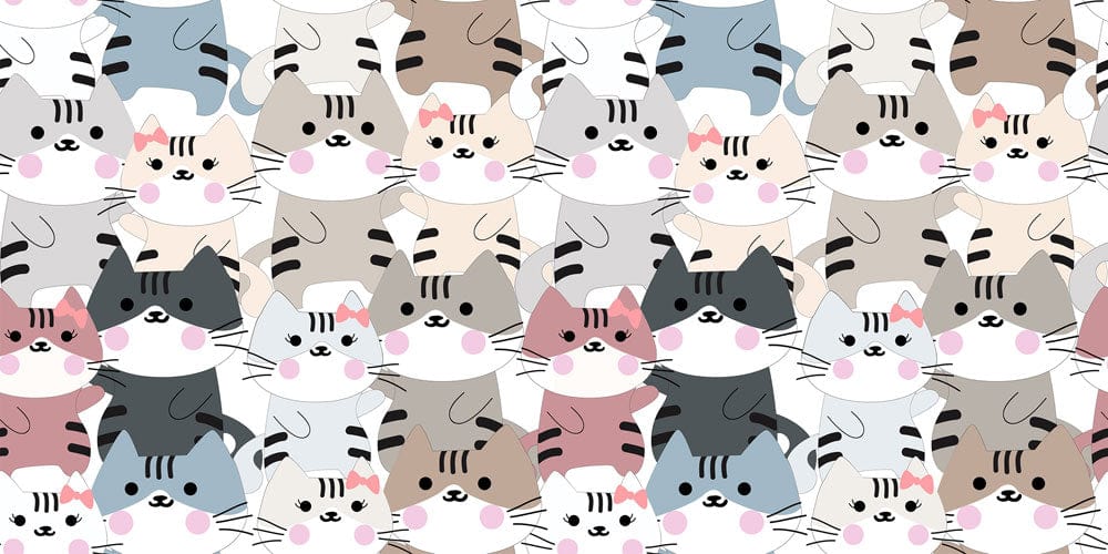Cats in Love Wallpaper Mural