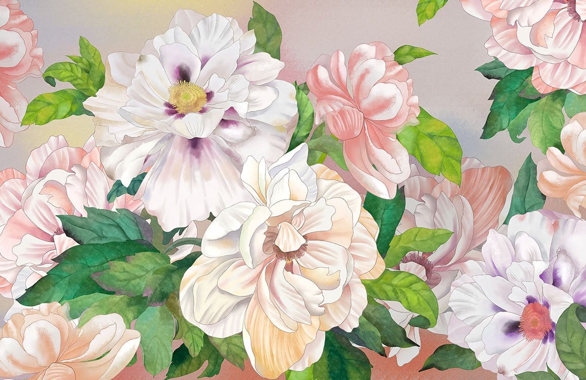 Peony Wallpaper Mural