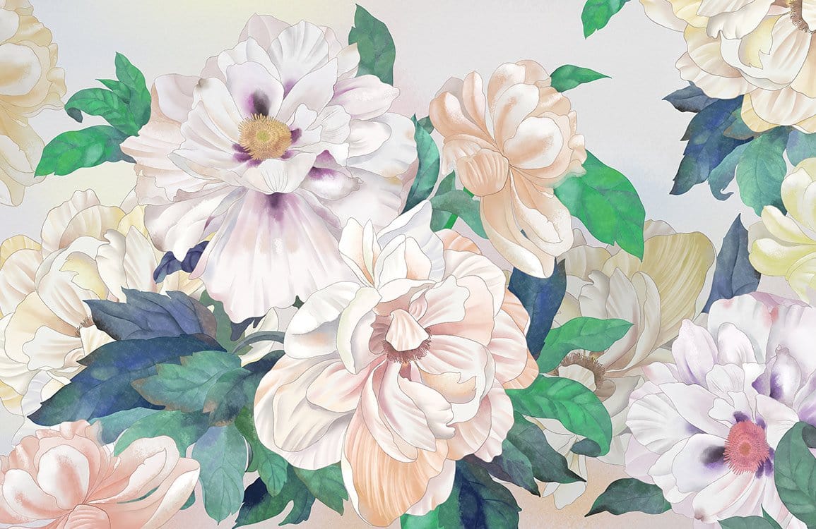 Peony II Wallpaper Mural