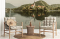 Church on Lake Wallpaper Mural