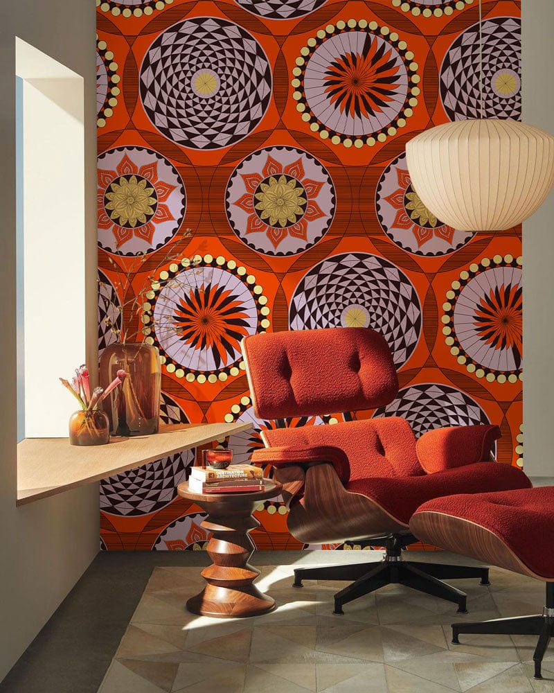 Circles Around Wallpaper Mural Room Decoration Design