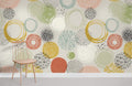 Abstract Circles Wallpaper Mural