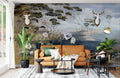 Classic Plants Painting Wallpaper Mural