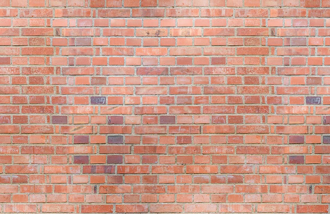 Rustic Red Brick Pattern Wallpaper for Vintage Industrial Style Walls