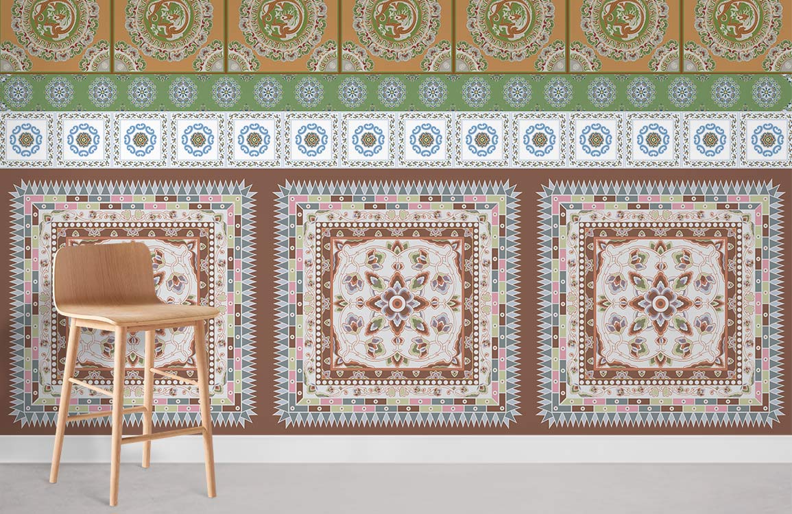 Classic Patterns Wallpaper Mural Room