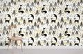 Clip Art Fox Wallpaper Mural