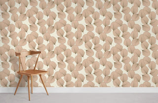 Cluttered Leaves Wallpaper Mural