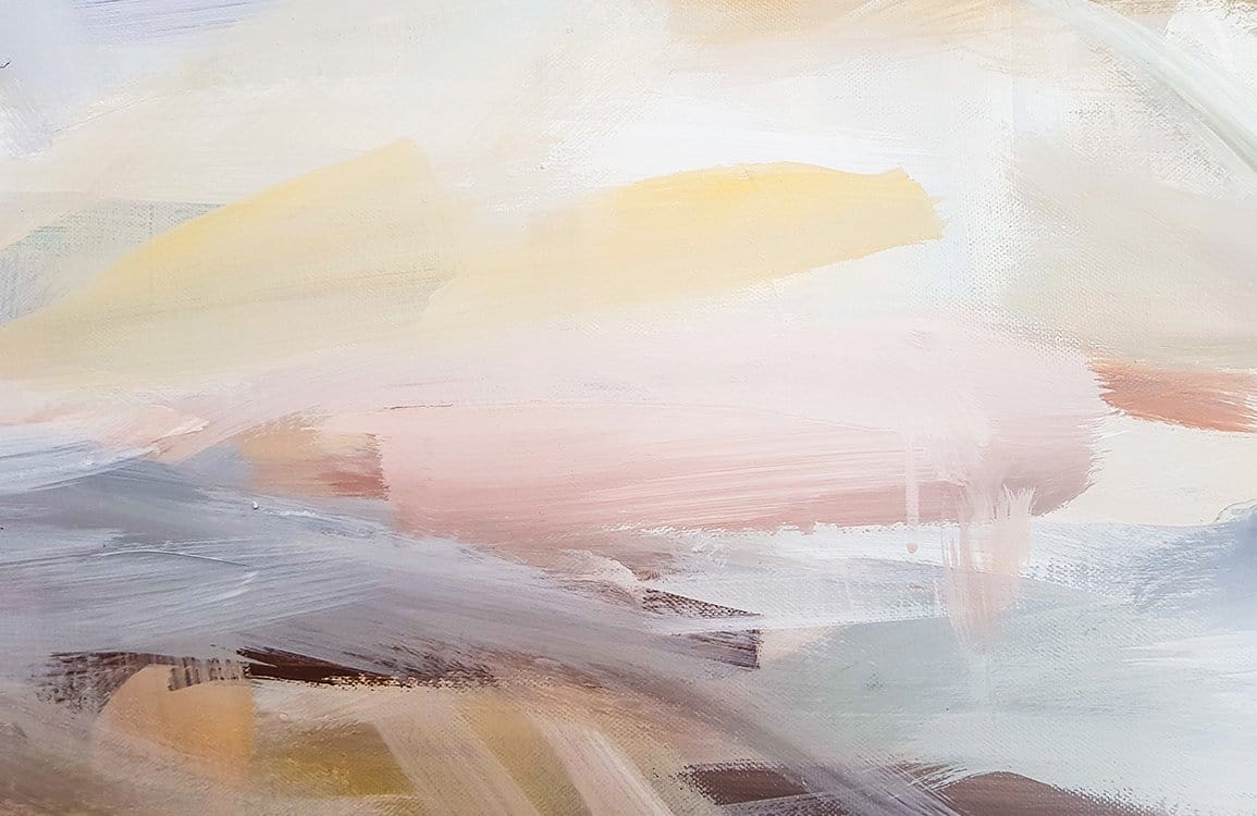 Serene Pastel Abstract Brushstroke Wallpaper - Contemporary Art-Inspired Design