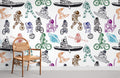 Colorful Astronaut Wallpaper Mural