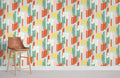 Colorful Brush Strokes Wallpaper Mural