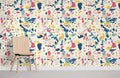 Colourful Irregular Fragments Wallpaper Mural