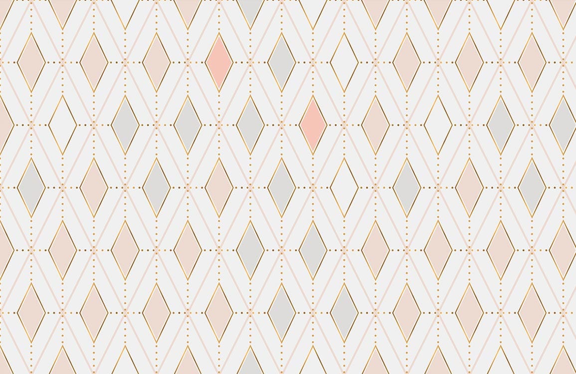 Colourful Rhombuses Wallpaper Mural