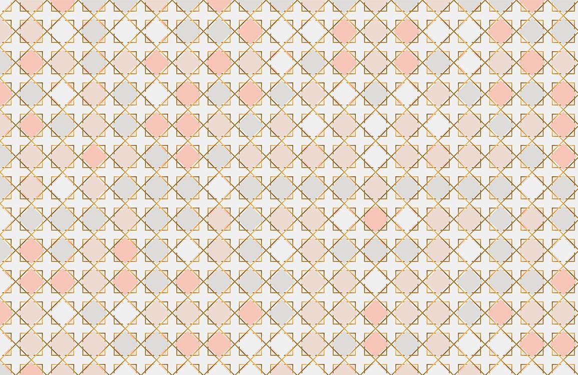 Elegant Pastel Geometric Pattern Wallpaper with Soft Pink and Cream Accents