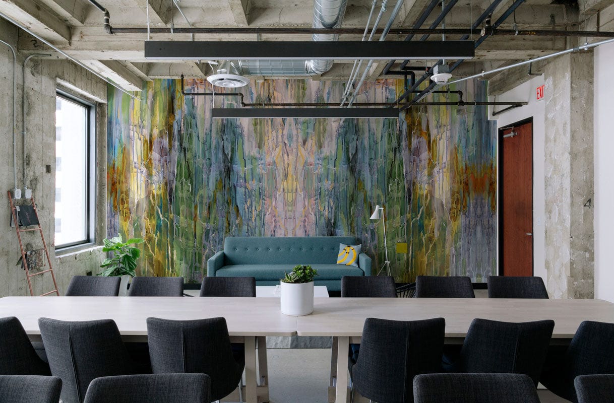Colorful Transparent Plastic Wallpaper Mural