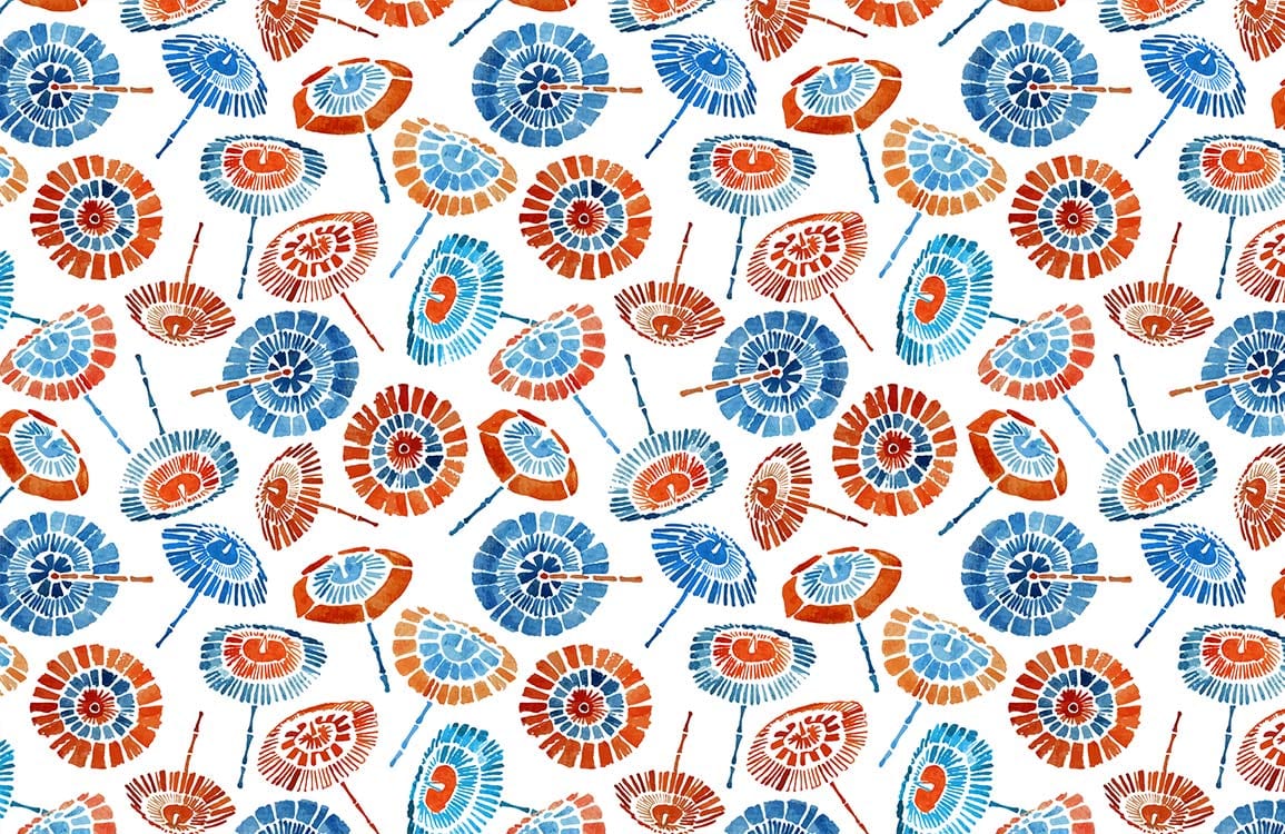 Colorful Umbrella Wallpaper Mural