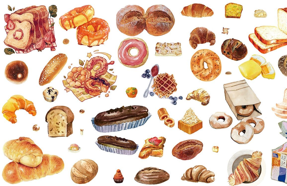Bread & Dessert Wallpaper Mural