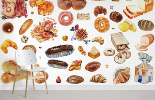 Bread & Dessert Wallpaper Mural