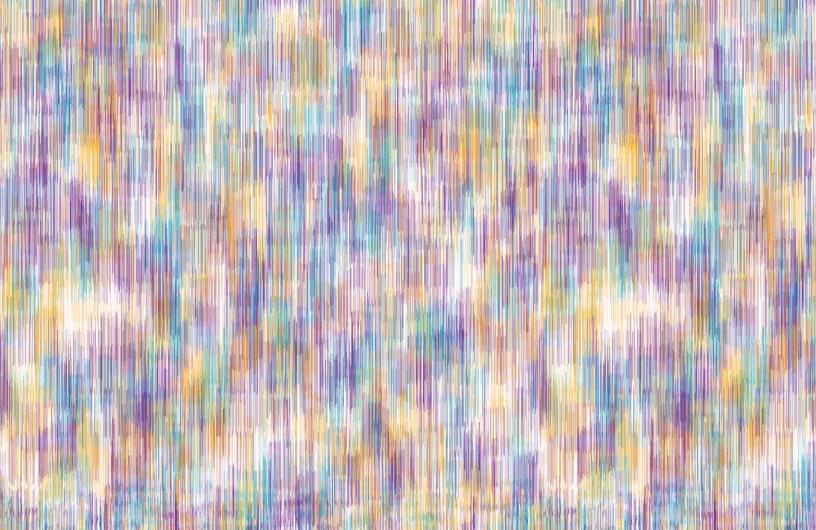Colourful Abstract Watercolour Stripes Pattern Wallpaper for Contemporary Interiors